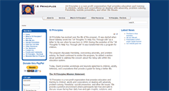 Desktop Screenshot of 18principles.org