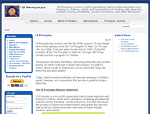 Tablet Screenshot of 18principles.org